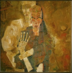 Halál és ember (olaj, vászon) alkotó: Egon Schiele