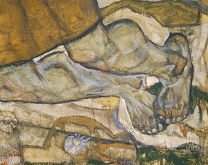 Entschwebung (Die Blinden III), A vak ... (olaj és akvarell, vászon) alkotó: Egon Schiele