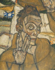 Entschwebung (Die Blinden III), A vak ... (olaj és akvarell, vászon) alkotó: Egon Schiele