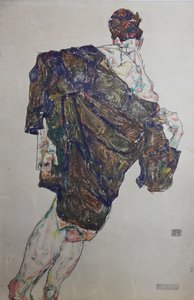 Palástos figura, 1913. alkotó: Egon Schiele