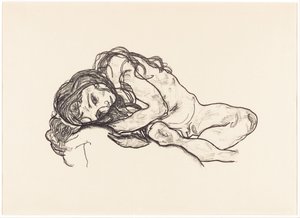 Lány alkotó: Egon Schiele