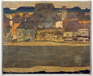 Häuser am Fluss II -Házak a folyón II ... alkotó: Egon Schiele