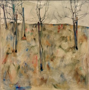 Csupasz fák alkotó: Egon Schiele