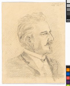 Leopold Czihaczek profilja alkotó: Egon Schiele