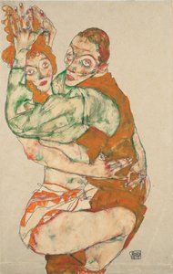 Szerelmi aktus alkotó: Egon Schiele
