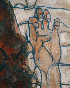 Liegende Frau (festmény, vászon) alkotó: Egon Schiele