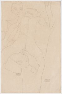 szerelmesek Szerelmes pár, 1911 alkotó: Egon Schiele