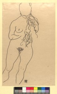 Mädchenakt alkotó: Egon Schiele