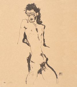 Férfi akt önarckép, 1912.