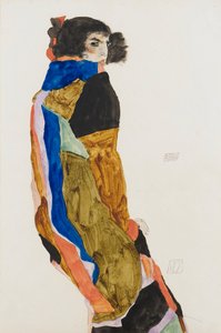 Moa. Egon Schiele (1890-1918) munkája, akvarell és gouache papíron alkotó: Egon Schiele