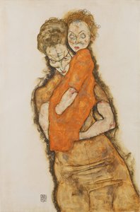 Anya és gyermeke, 1914 alkotó: Egon Schiele