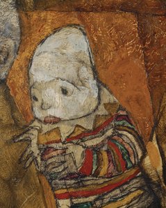 Anya két gyermekkel (olaj, vászon) alkotó: Egon Schiele
