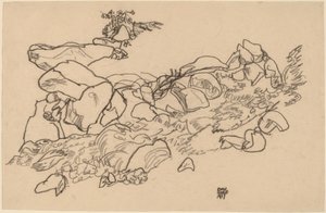 Hegyi patak alkotó: Egon Schiele