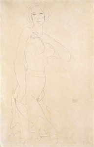 Meztelen lány, 1912 alkotó: Egon Schiele