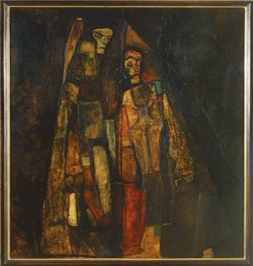 Kinyilatkoztatás (olaj, vászon) alkotó: Egon Schiele