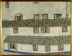 Régi házak, Krumlov, Cseh Köztársaság alkotó: Egon Schiele
