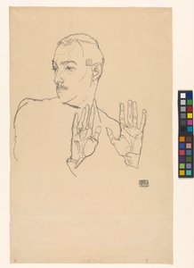 Arthur Roessler portréja alkotó: Egon Schiele