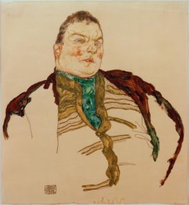 Egy kövér férfi portréja alkotó: Egon Schiele