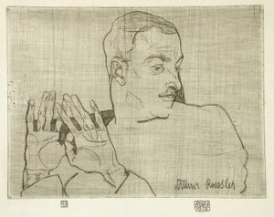 Arthur Roessler portréja alkotó: Egon Schiele