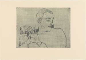 Arthur Roessler portréja alkotó: Egon Schiele