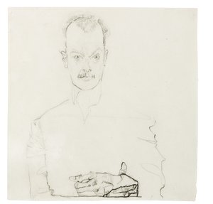 Arthur Roessler portréja, 1910 alkotó: Egon Schiele