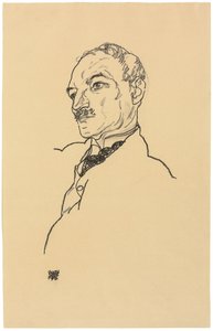 August Lederer portréja alkotó: Egon Schiele
