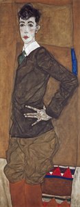 Erich Lederer portréja, 1912-13 (olaj és gouache, vászon)