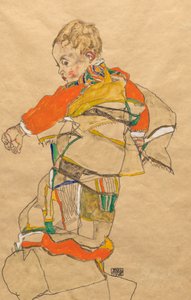 Egy gyermek portréja (Anton Peschka, Jr.) alkotó: Egon Schiele