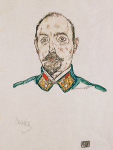 Első tiszt portréja, 1916 alkotó: Egon Schiele