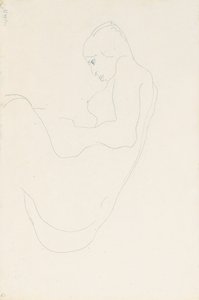 Ülő akt, 1912 alkotó: Egon Schiele