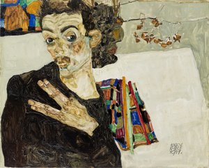 Önarckép alkotó: Egon Schiele