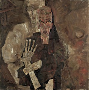 Self Seers II (Halál és ember) alkotó: Egon Schiele