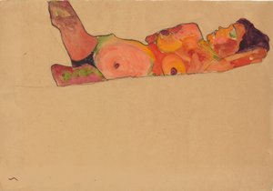 Alvó lány, 1910 alkotó: Egon Schiele