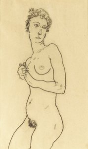 Álló akt, 1918
