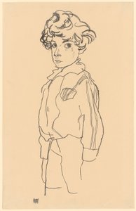 Álló fiú alkotó: Egon Schiele