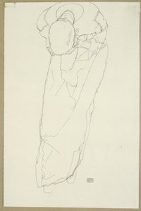 A szerzetes, 1914 alkotó: Egon Schiele