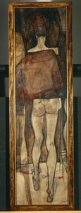 Női akt kendővel, töredék, Női akt kendővel, töredék1913 ... (olaj, vászon) alkotó: Egon Schiele