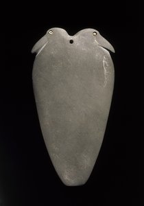 Paletta két madárral, a Naqada II késői időszaktól a korai Naqada III időszakig (Kr. e. 3500-3050) Edfuból, Asszuán tartományból (pala) alkotó: Egyptian