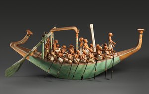 Evezőcsónak modell, Közép-Királyság alkotó: Egyptian 12th Dynasty