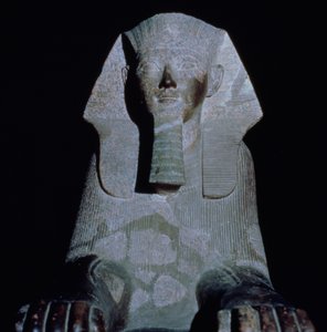 Hatsepszut királynő szfinxe a Hatsepszuti Halotti Templomból, Új Királyság (gránit)