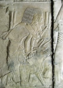Egyiptomi antikvitás: Kha em Het (Khaemhat) padlásfelügyelő és írnok sírjától kapcsolódik Amenophis III (TT57) udvarához, amely répafejet felajánló férfiakat képvisel. 18. dinasztia. Kr.e. 1530-1290. Vallee des Nobles. Luxor, Ciszjordánia, pl alkotó: Egyptian 18th Dynasty