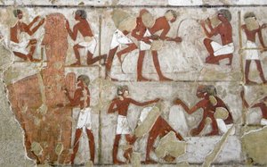Egyiptomi antikvitás: Rekhmire sírját díszítő festmény (TT100), a 18. dinasztia vizírja alkotó: Egyptian 18th Dynasty