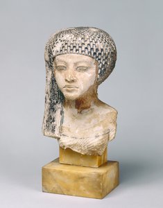 Amarna hercegnő feje, ie 1353-37 körül (mészkő) alkotó: Egyptian 18th Dynasty