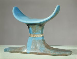 Fejtámla, Tutanhamon sírjából (Kr. e. 1370-52) Új Királyság (kék üvegpaszta)