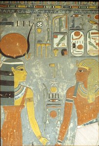 Horemheb és Hathor, Horemheb sírjából (Kr. e. 1323-1295) Új Királyság (falfestmény)