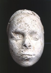 Férfi maszk, valószínűleg egy szobrásztanulmány, Tell El-Amarnából, ie 1353-1295 körül (gipsz)