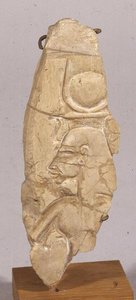 Nefertitit ábrázoló domborműtöredék Tell el-Amarnából, Új Királyságból (mészkő) alkotó: Egyptian 18th Dynasty