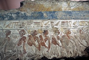A katonai parádé megkönnyebbülése alkotó: Egyptian 18th Dynasty