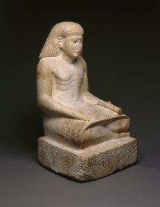 Amunhotepnek, Nebiry fiának írnoki szobra, ie 1426-1400 körül (mészkő) (lásd: 200925)