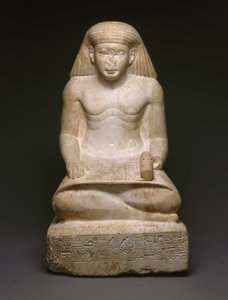 Amunhotepnek, Nebiry fiának írnoki szobra, ie 1426-1400 körül (mészkő) (lásd: 200932)
